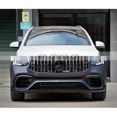 Upgrade GLC63 AMG Body parts include front rear bumper assembly for Mercedes benz GLC X253/C253 2020-2021 PP material body kits