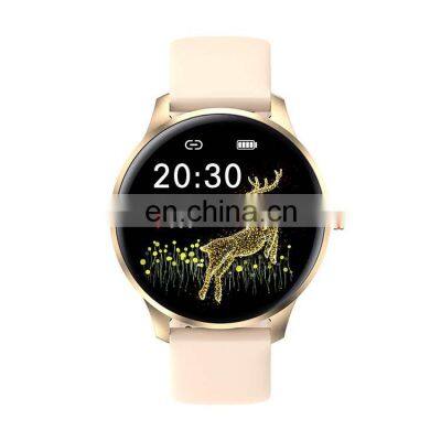 LW29 Women Men Smart Watch Message Reminder Sleep Monitoring Music Player Exercise Heart Rate Smart Watch Round Shape photo-5