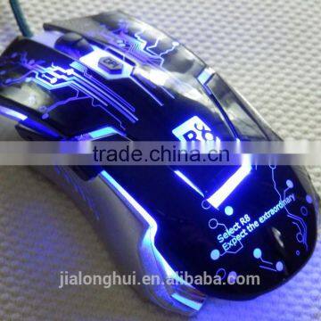 2014 Best Selling LED Wired USB Gaming Mouse 6D USB BLACK 3200 DPI