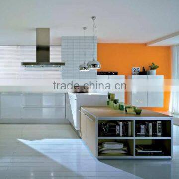 High golssy modular lacquer Kitchen Cabinet - open cabinet - Foshan Candany furniture
