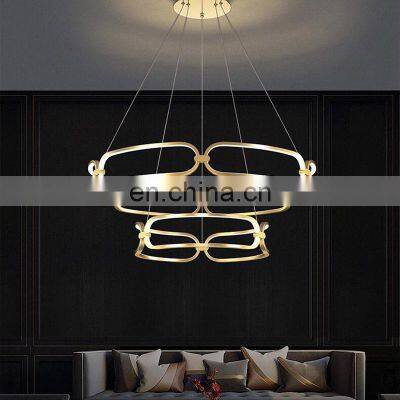 Indoor Hotel LED Pendant Lamp Bedroom Ceiling Hanging Light Indoor Decorative Aluminum Bedroom Chandelier