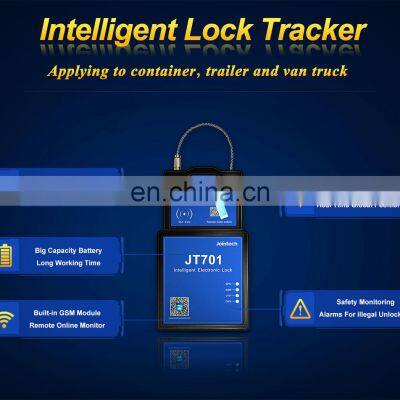 Joint JT701 Frozen Container Cargo Digital 4G RFID Nfc GPS Electronic Cable Seal String Locker Satellite Lock Tracker