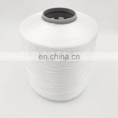 High Tenacity Recycled Raw White 100% Polyester Nylon 6 Nylon 66 Bonded Sewing Thread for Sports Clothes 150D