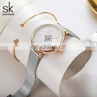 SHENGKE Fashion Women Watches SK Woman Watch Drop Shipping K0143L Analog Quartz Watches
