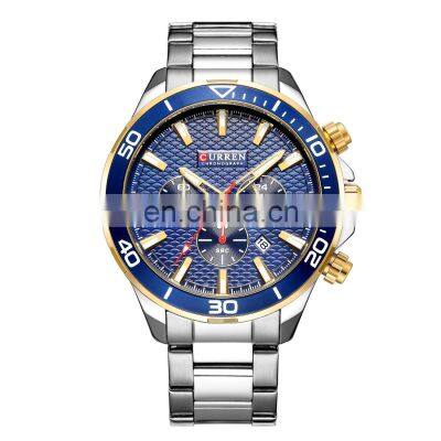 CURREN Fashionable Man With Waterproof Quartz Men's Watch Steel Band Calendar Men's Watch