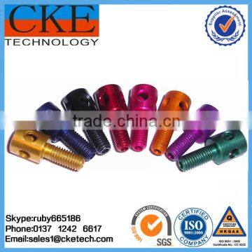 Aluminum Machining CNC Parts Anodized Derailleur Adjustment Bolts