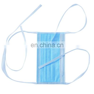 Medical surgical mask 3 ply surgical face mask with tie