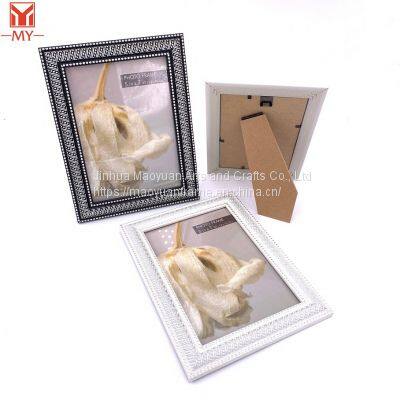 Hot Sale Dot and Line Pattern Soild Embossing Design Photo Frame PS Wall Hanging Picture Frame Tabletop Photo Frame photo-3