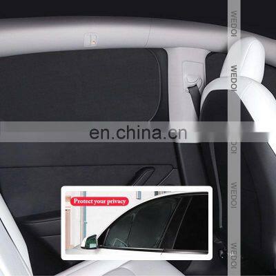 Foldable Custom Sunshade Car First Side Window Privacy Sun Shade 2Pcs for VW ID3 ID4 ID6 Sunshade 100% Custom-Fit Car photo-2