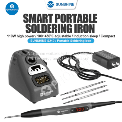 SUNSHINE SS-S210 Smart Portable Soldering Iron with C210 Cartridges