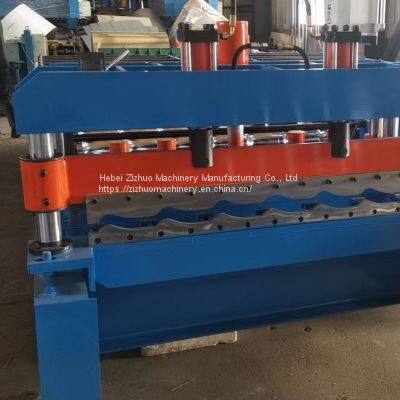 Galvanized Steel Monterrey Roofing Making Step Tile Roof Deck Sheet Plate Glazed Tile Cold Roll Forming Machine Price photo-2