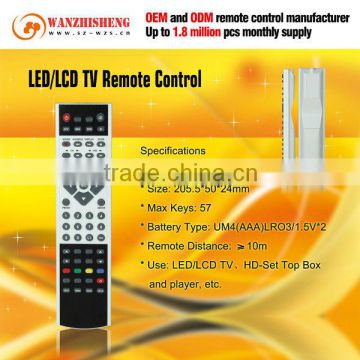 57 maximum keys universal multi function tv remote control