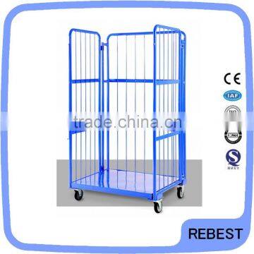 Warehouse folding hand trolley with wheels