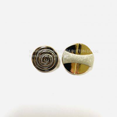 2023 custom OEKO-TEX gold alloy Hand Sewing Button for coat