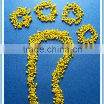 transparent and yellow pvc granules for sandal