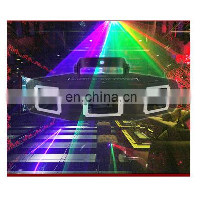 new 2022 dj night club 3 eyes/3 holes sector RGB laser light