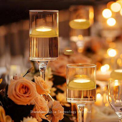 Многоцветная водонепроницаемая безламповая плавающая светодиодная свеча для украшения романтического свадебного торжества. Плавающая свеча на воде photo-3