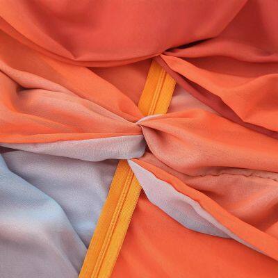 Strapless Hollowed Out Backless Color Blocked Long Dress, Sleeveless Wrapped Chest Print, Women's Split and Large Swing Vacation Beach Dress photo-2