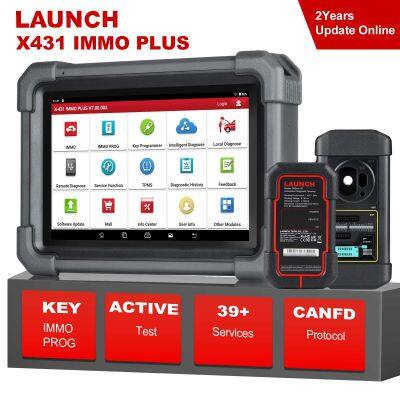 Launch X431 IMMO Plus Key Programmer 3-in-1 IMMO Clone Diagnostics Functions Global Version Supports MQB RH850 BMW BDC2 Add Key