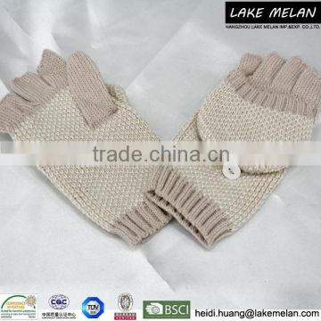 LMKX-0100 Lady's 100% Acrylic Knitted Fingerless Winter Glove