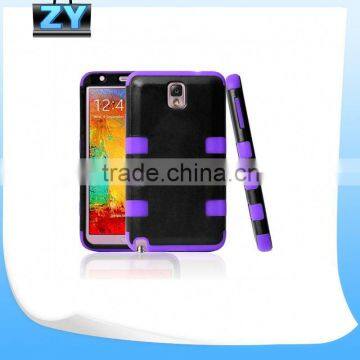 For Samsung Galaxy note 3 pc silicon combo anti-shock case