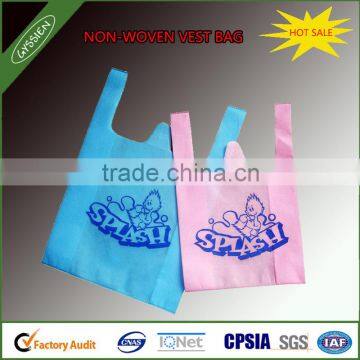 factory sale new design recycle non-woven vest tote bag