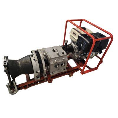 Industrial 5T Gasoline Capstan Winch - 138kg Lightweight, Gravity Brake for Safety
