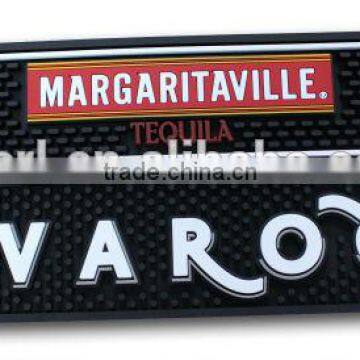 Personalized Advertising Log Soft Pvc Bar Counter Mat Drip Black Pad photo-4