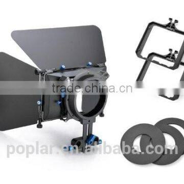 Poplar DSLR Shoulder PAD Support Mount Rig+Hand Grip+Follow Focus+Digital Matte Box M3 Video Movie Kit For DV HDV HD Camcorder D photo-5