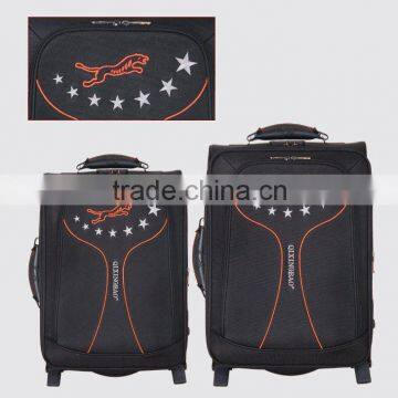 black travel luggage