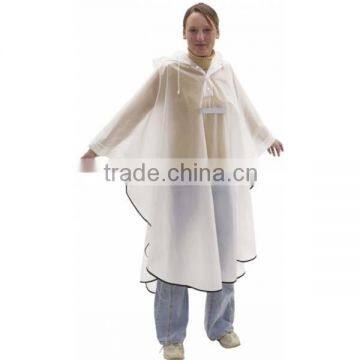 PE Disposable Logo Plastic Waterproof Raincoat photo-2