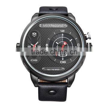 2015 middleland high quality sports quartz man's stainless steel watches