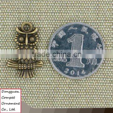 DIY Zinc Alloy Jewelry Ancient Bronze Owl Pendant photo-5