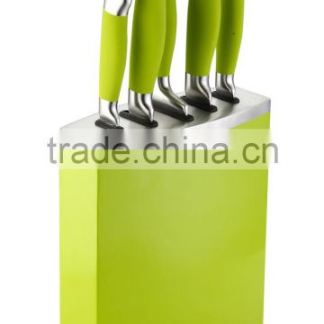 430 S/S +COLOR PAINT HANDLE 6PCS KITCHEN KNIFE SET