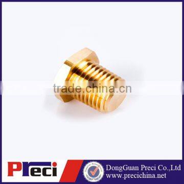 Thread 1/4" NPT Brass hexagon Screw