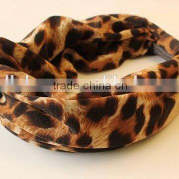 2015 New Style Elastic Hairband Fashion Leopard Printed Women Headband Headwrap photo-3