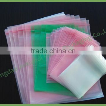 Wholesale Customized Colorful Transparent Zipper Plastic Bag