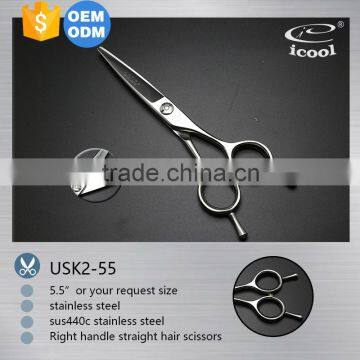 ICOOL USK2-55 professional double finger rest hair cutting scissors