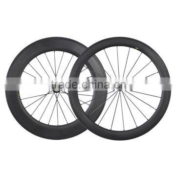 Cheap bicycle carbon wheels 56/86mm carbon clincher wheelset 700C road bike wheelset UD matt