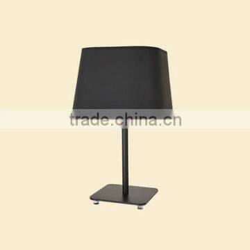 White Linen Rectangle Shade Brushed Steel Base Bold Modern Design Asymmetry Table Lamp photo-4