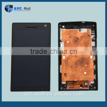 LCD & digitizer assembly w/frame for Sony Xperia S LT26i black