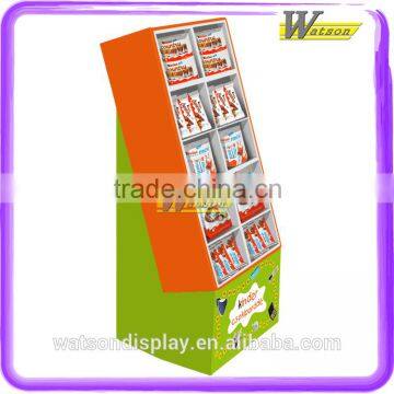 Advertising Paper Corrugate Floor Compartment Display Stand For Coarse Food/Form Light photo-2