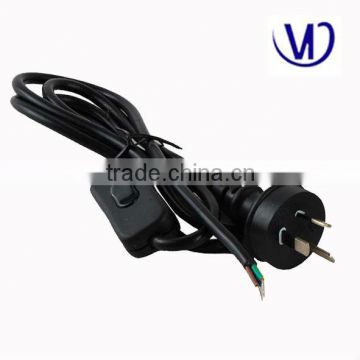 SAA power cord with plug and switch