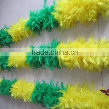 Wholesale Feather Boas And Rainbow Sectioned Turkey Feather Boa For Wedding Supplies photo-2