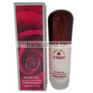 Rose oil whitening waterproof liquid foundation