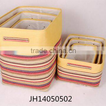 hotsale home polyester storage baskets