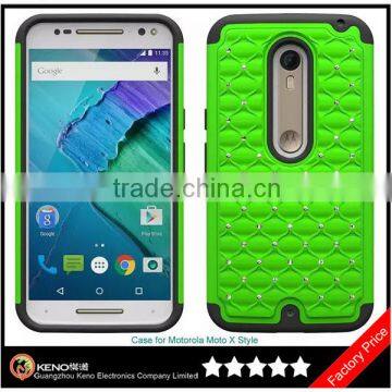 Keno Shockproof Hybrid TPU PC Cell Phone Cover for Motorola Moto X Style XT1570