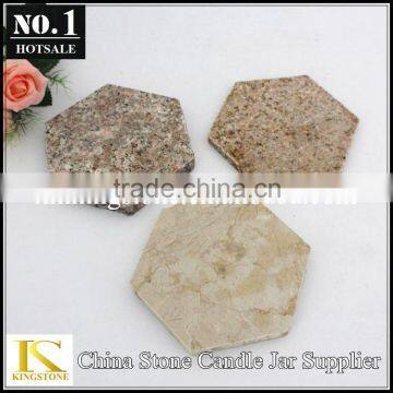 Tableware Carrara White Hexagon Marble Coaster/marble Cup Mat photo-2