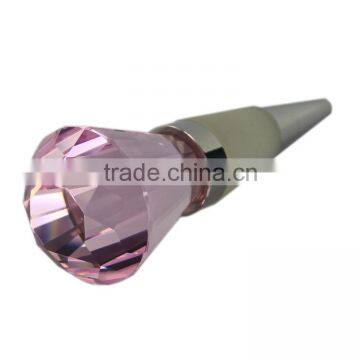 Diamond Shape Crystal Wine Bottle Decanter Stopper photo-3