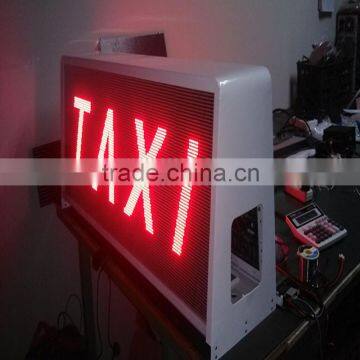 Shenzhen manufacture of taxi advertising display led signs